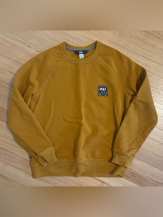 REI Sweaters - REI Mustard Crewneck Pullover Sweatshirt | Size Small